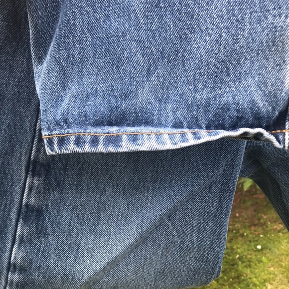 Lands' End Mens Blue Denim Jeans (#1) Size 32x32 - Picture 7 of 9